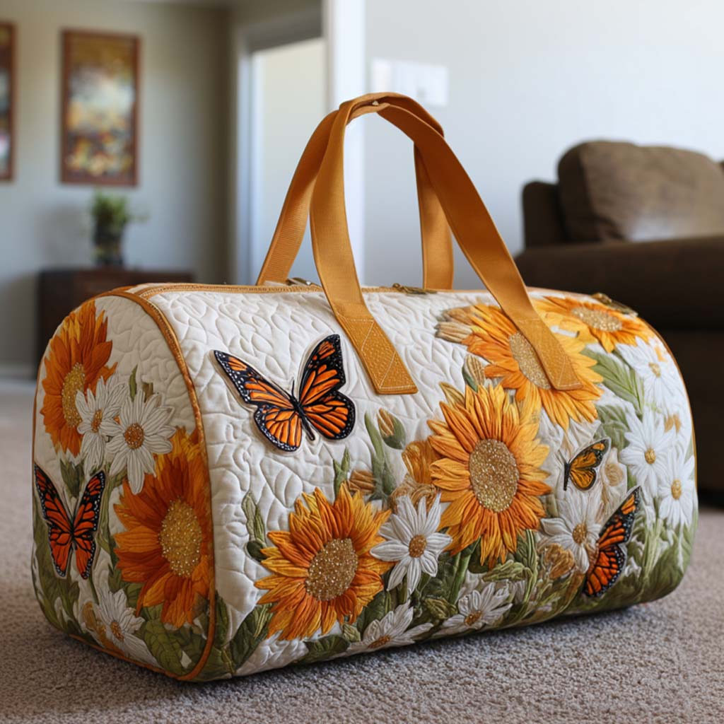 Bright Fields Quilted Duffle Bag