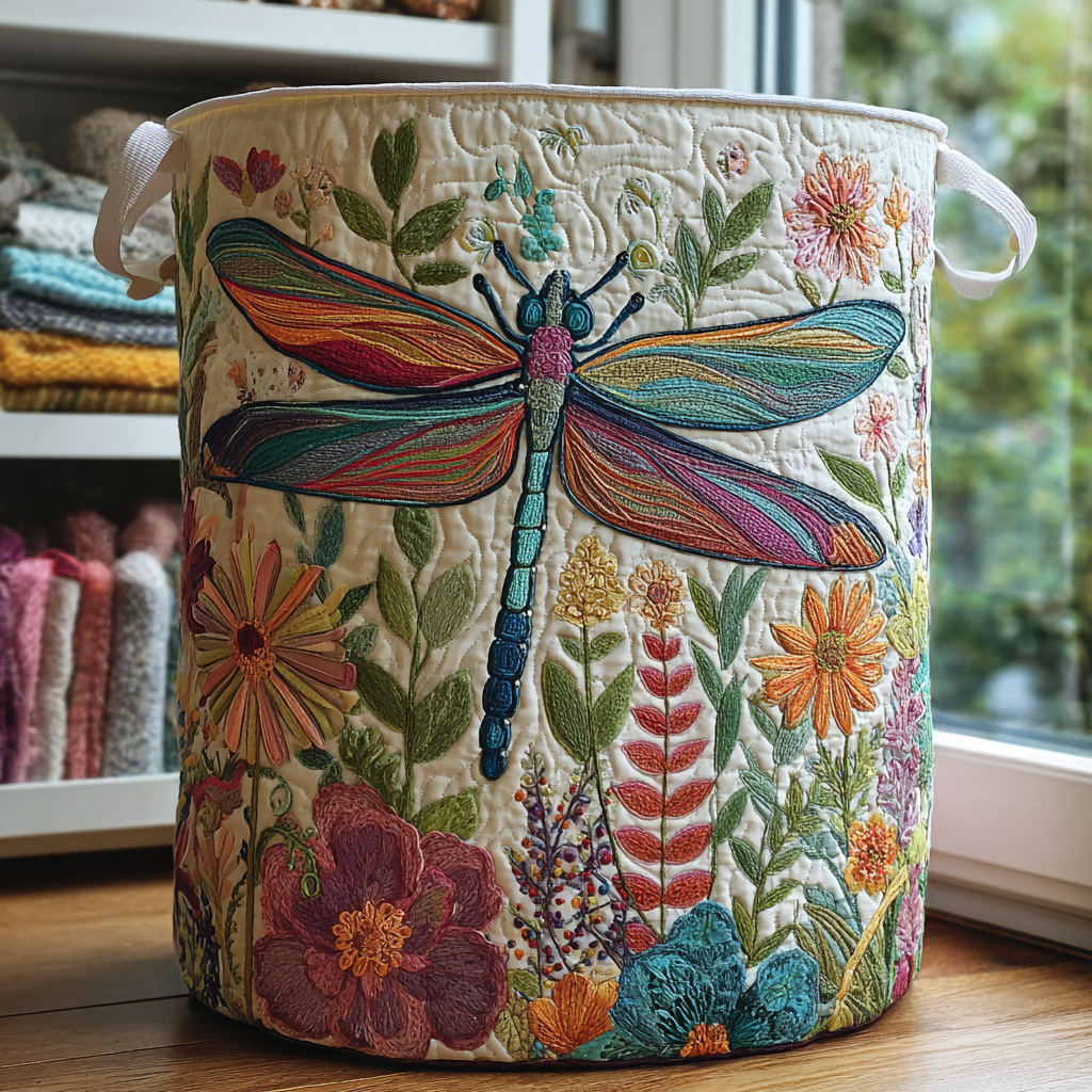 Iris | Dragonfly Garden Laundry Basket