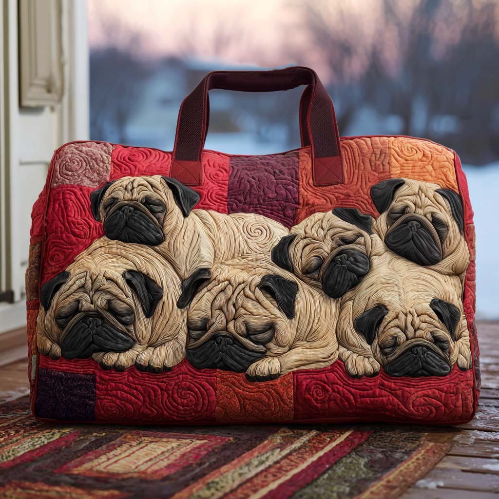 Pugsy Wugsy Quilted Duffle Bag