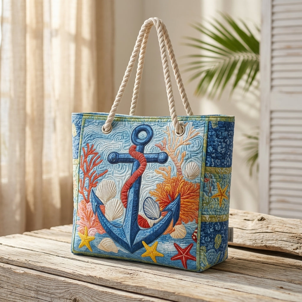 Beach Bag - Nautical Anchor