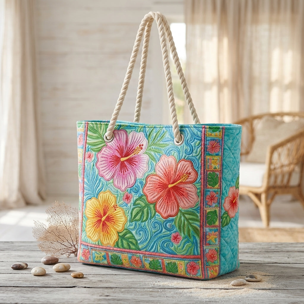 Beach Bag - Tropical Flower