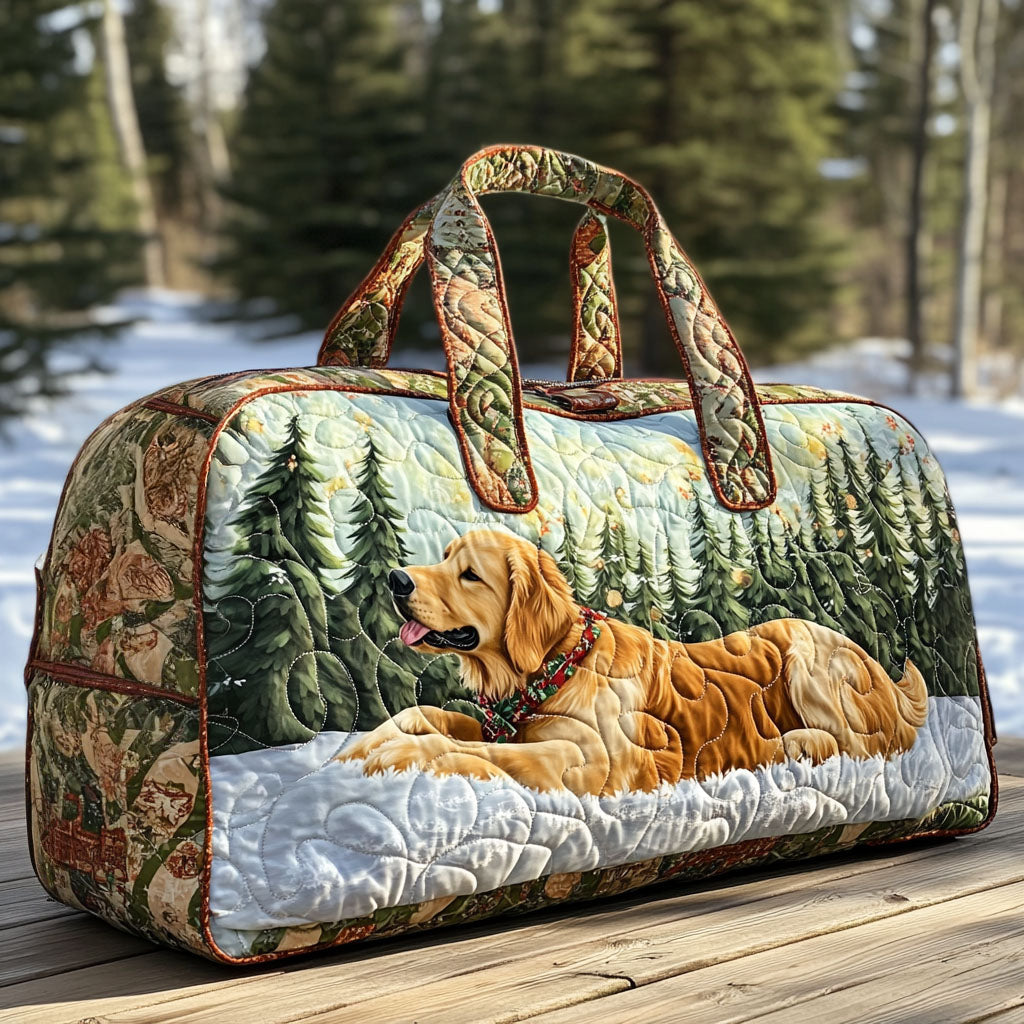 Sunlit Paws Quilted Duffle Bag