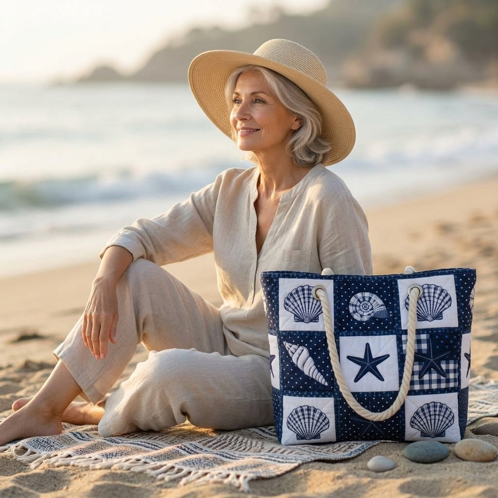Beach Bag - Serenity of Shells