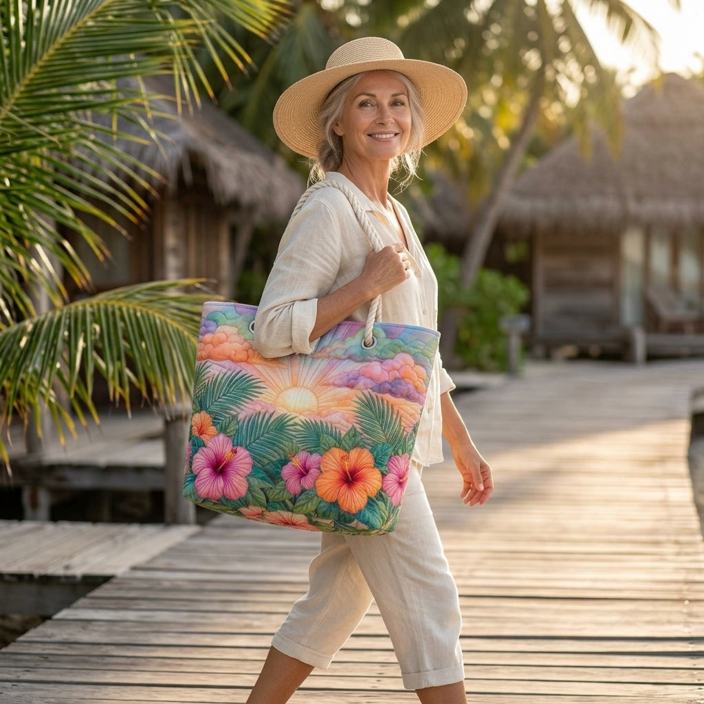 Beach Bag - Tropical Dawn