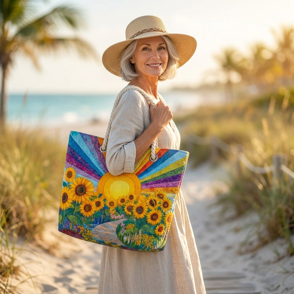 Beach Bag - Rainbow Sun