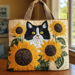 Amber Paws Quilted Tote Bag