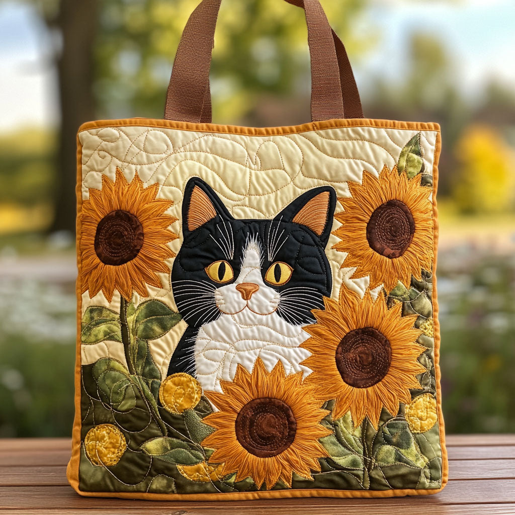 Among Flower Quilted Tote Bag