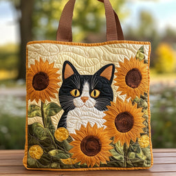 Among Flower Quilted Tote Bag