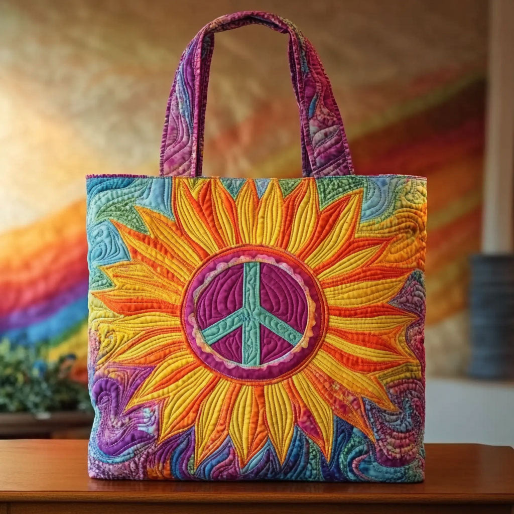 Free Soul Sunflower Quilted Tote Bag