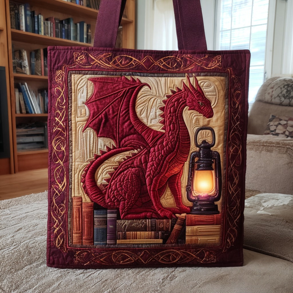 Book Guardian Quilted Tote Bag