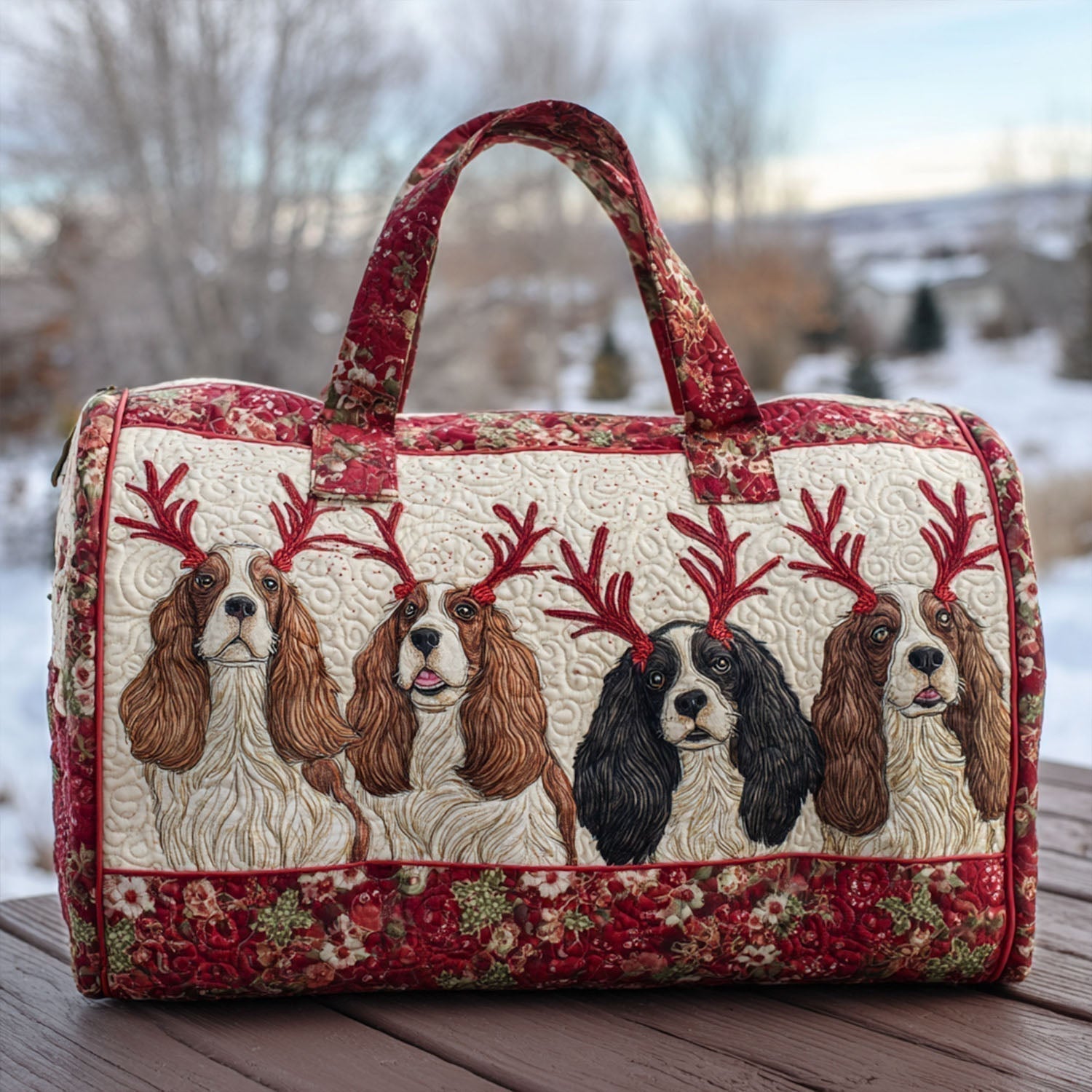 Curious Ears Quilted Duffle Bag