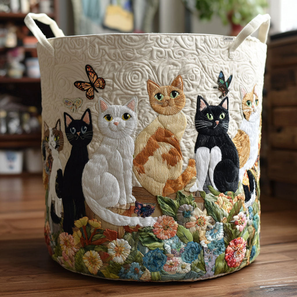 Gracie | Garden Cat Laundry Basket