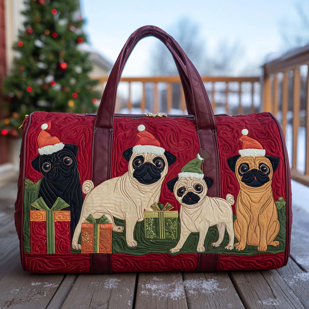 Merry Snuffles Quilted Duffle Bag