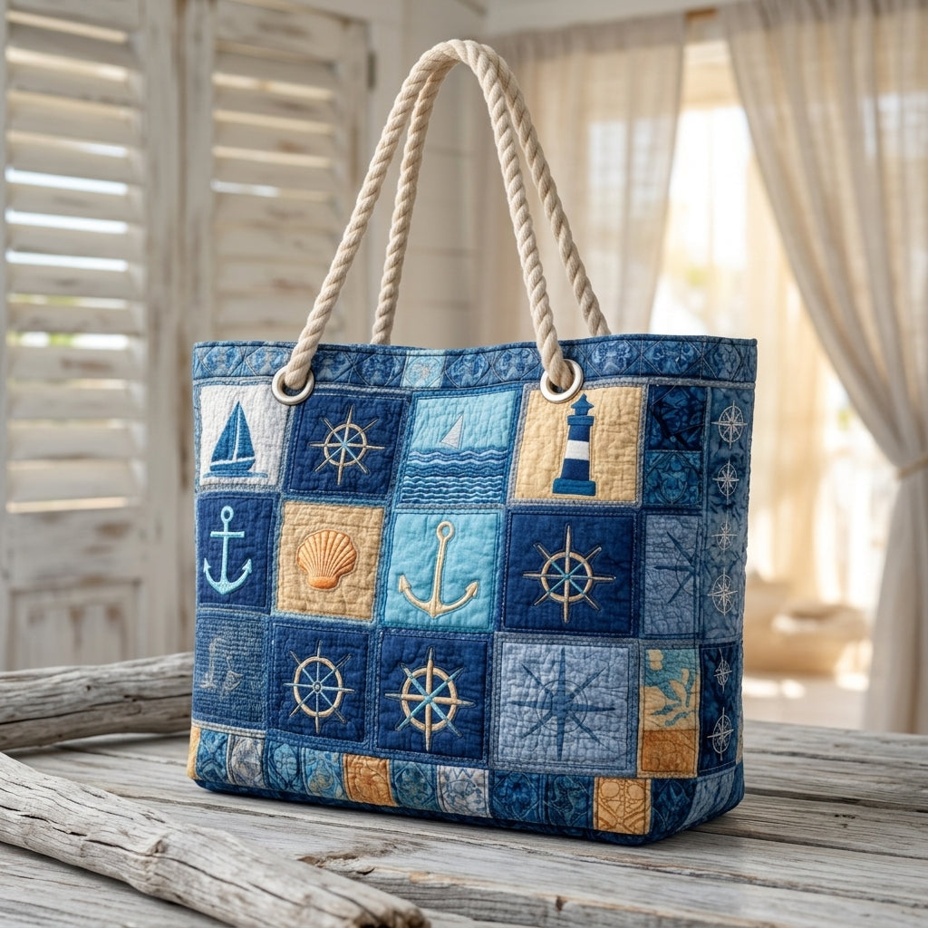 Beach Bag - Nautical Blue