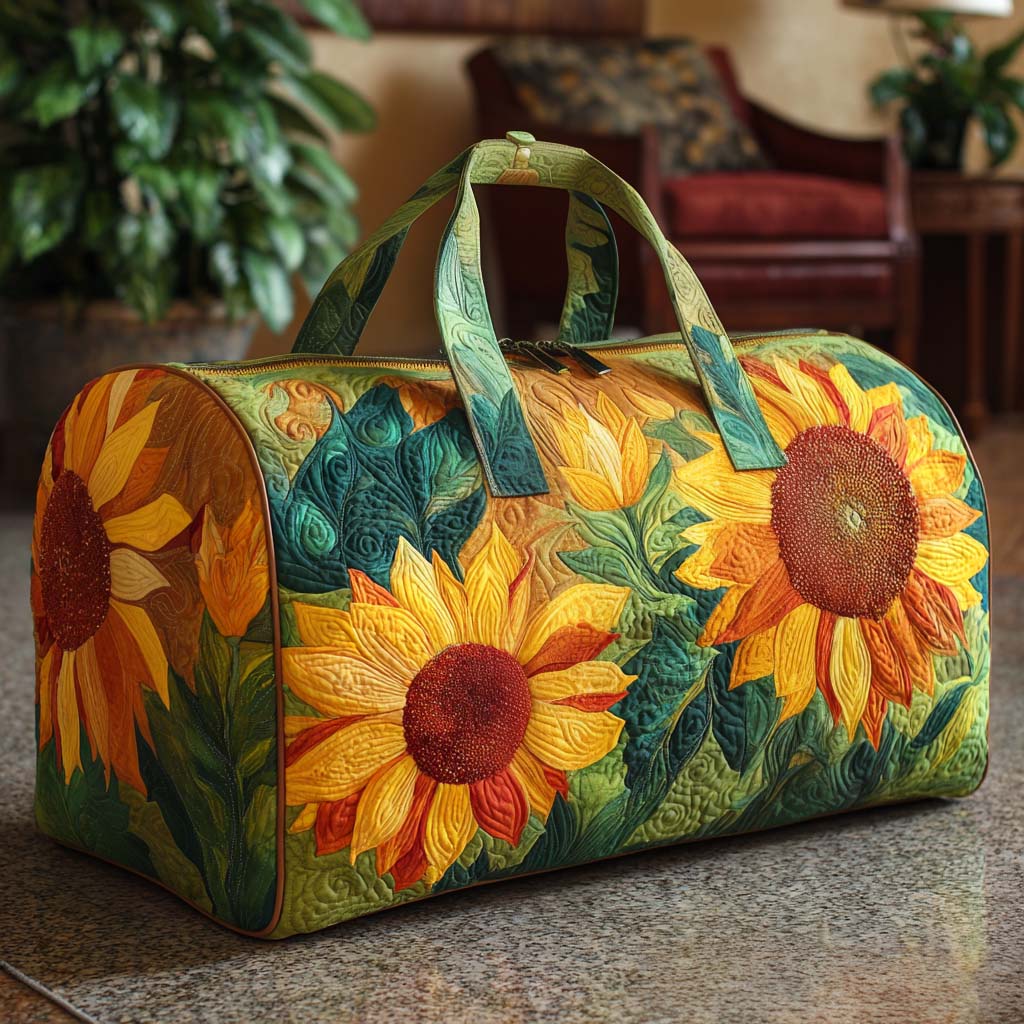 Radiant Glow Quilted Duffle Bag
