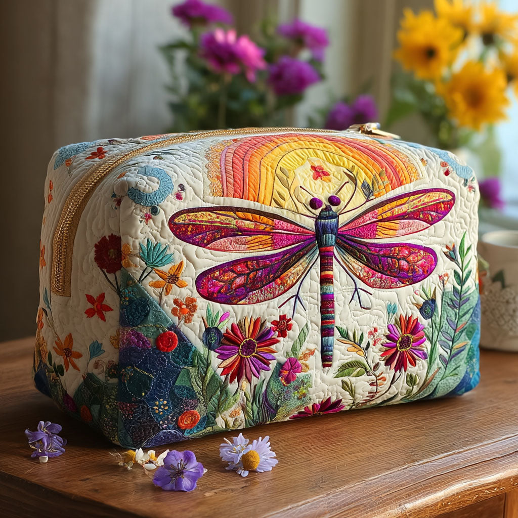 Soft Flight Quilted Makeup Bag