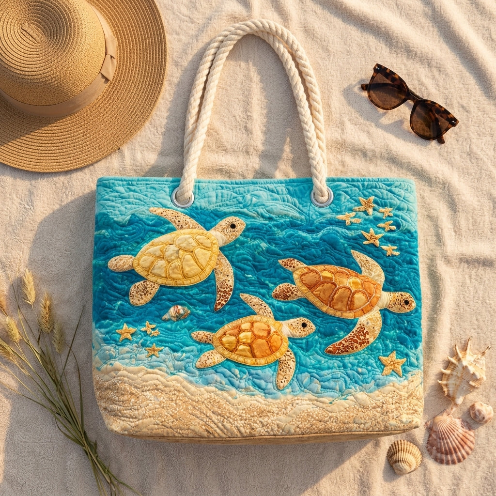 Beach Bag - Golden Turtle Coast