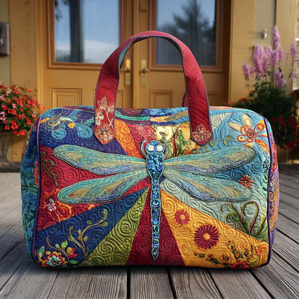 Whimsy Wings Quilted Duffle Bag