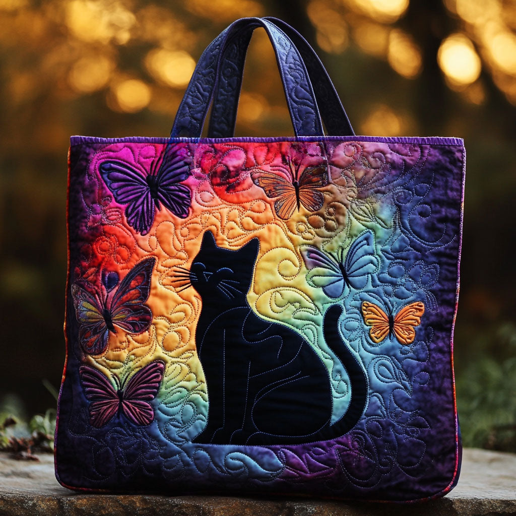 Butterdream Cat Quilted Tote Bag