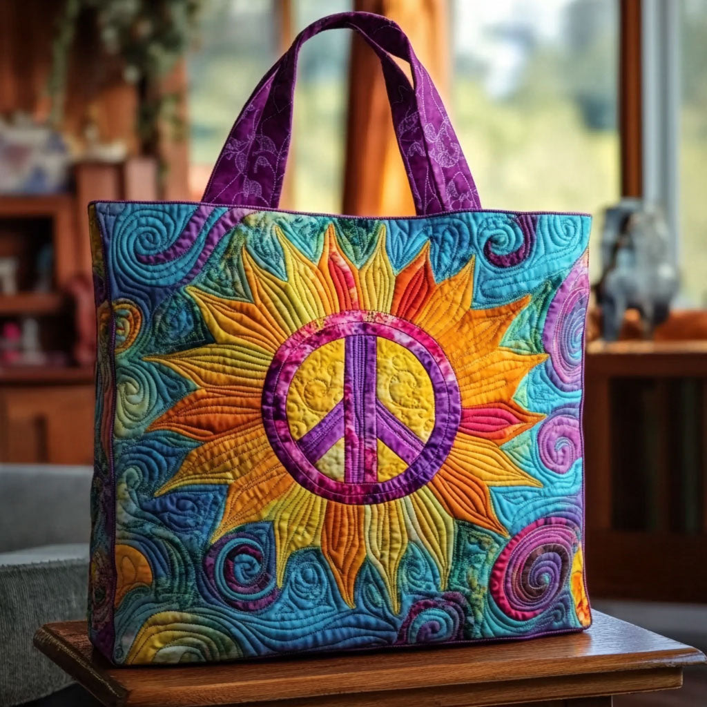 Soulshine Sunflower Quilted Tote Bag